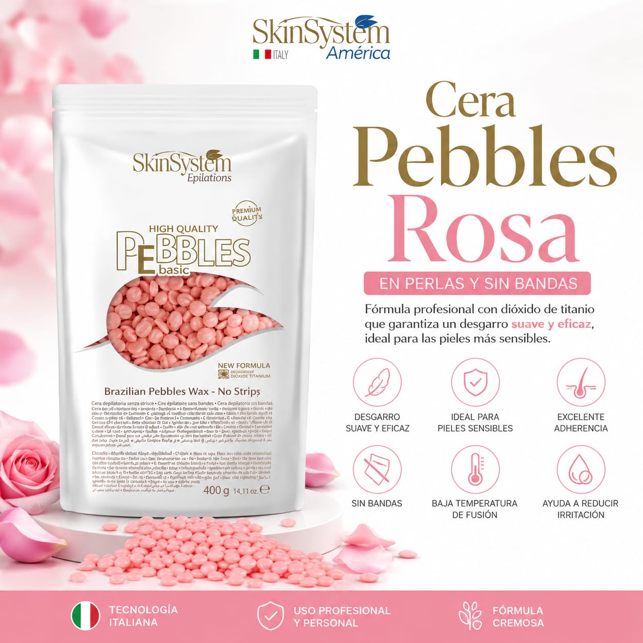 CERA PEBBLES ROSA SKINSYSTEM