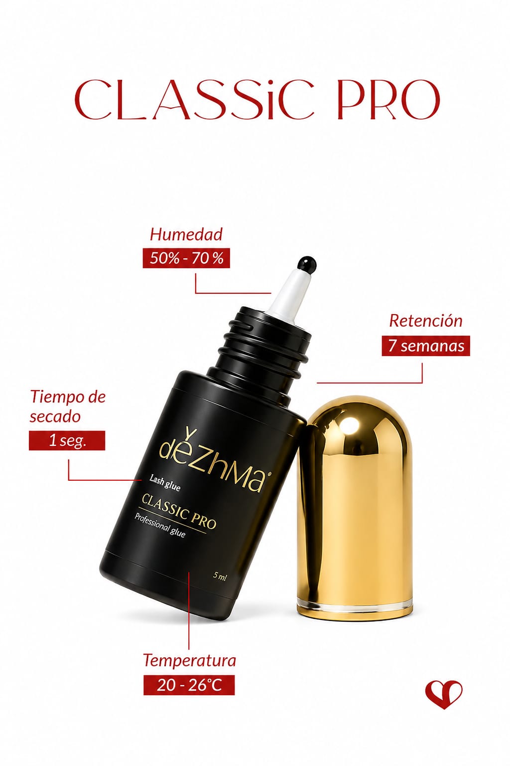 adhesivo pestañas classic dezhma